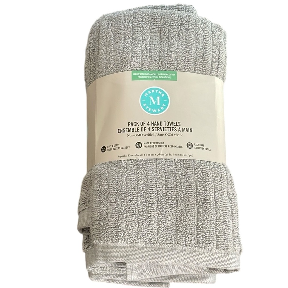 Martha Stewart - Pack of 4 Hand Towels